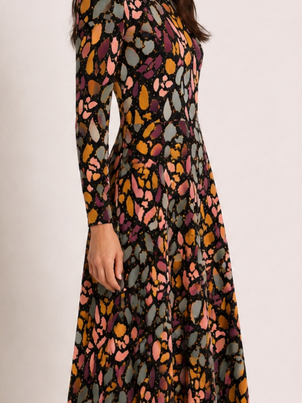 NWT | SKFK | Long Dress with Fall Colors | Size 6